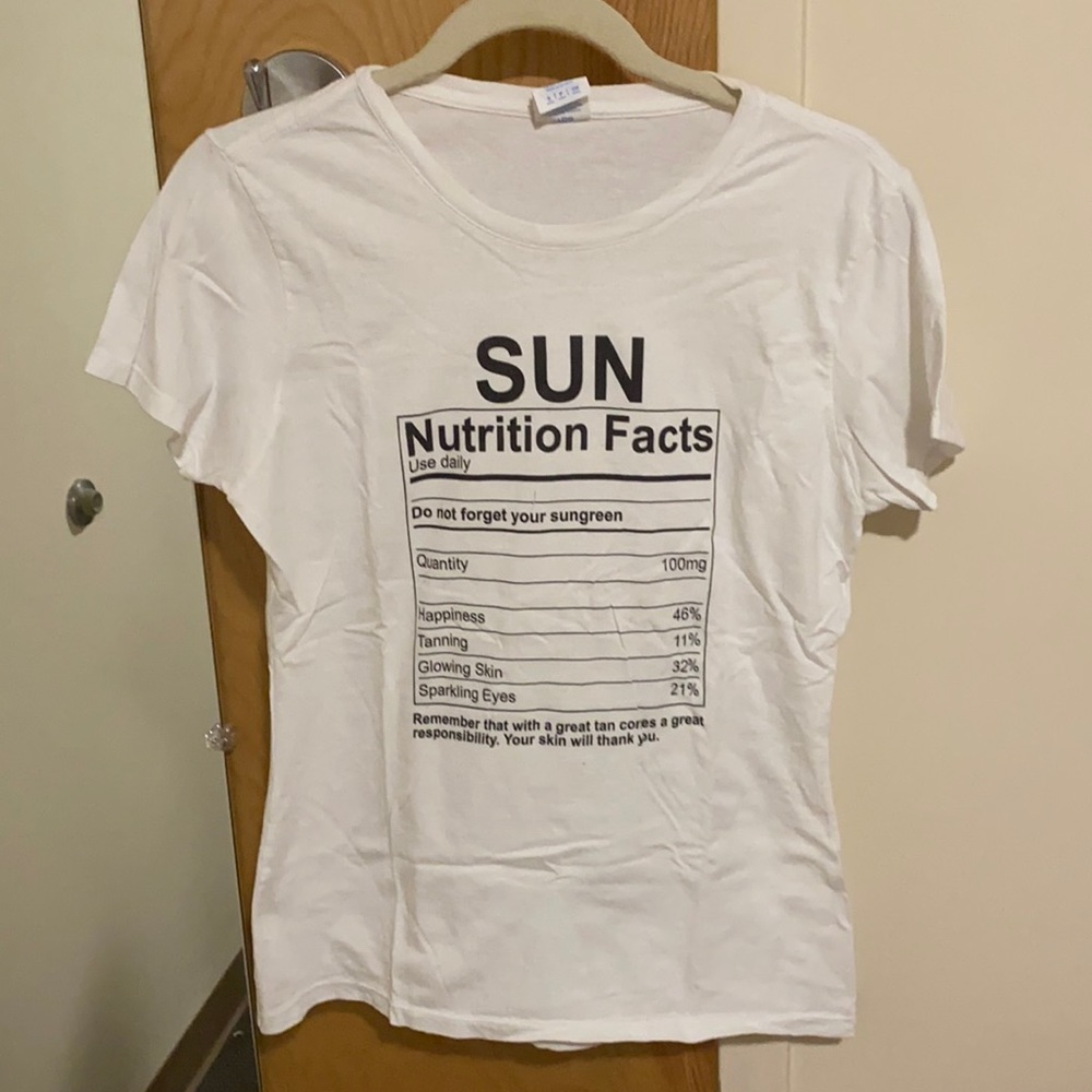 SUN Nutritional Facts T-shirt